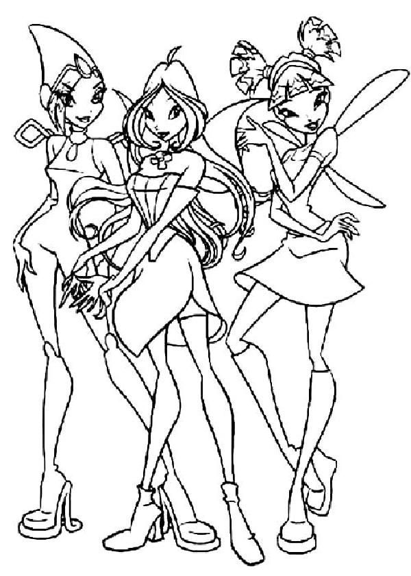 coloriage les winxs